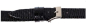 Preview: Uhrenarmband 101 10mm schwarz Echt Leder