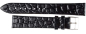 Preview: Uhrenarmband 108 10mm schwarz Echt Leder