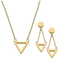 Preview: CEM 4-202814-001 BGTE6227 Schmuckset Damen Ohrringe Ohrpendel Halskette Ankerkette Edelstahl