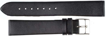 Uhrenarmband 105 18mm schwarz Echt Leder