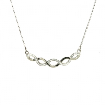 CEM 4-202021-001 ST-00016C Edelstahl Collier mit Kristallen