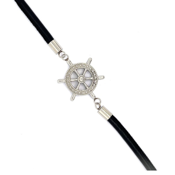 CEM 4-202624-001 ST-00020B Leder-Armband mit Steuerrad