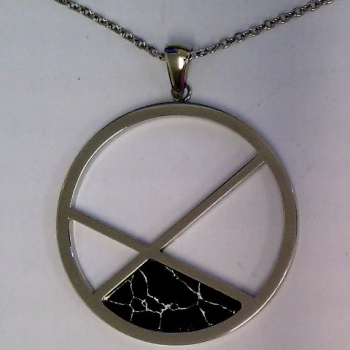 CEM 4-202898-001 ST9-131C Halskette Collier mit Anhänger Edelstahl Damen