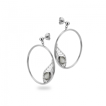 CEM 4-203176-001 ST-00067O Edelstahl Ohrhänger Cat-Eye
