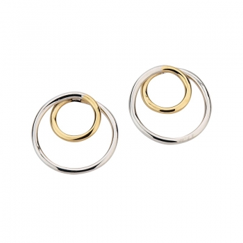 CEM 4-203294-001 ST-00057O Damen Edelstahl Ohrstecker bicolor