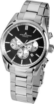 Jacques Lemans 42-6.1E Herren Uhr Edelstahl Quarz 10Bar