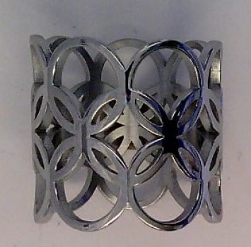 CEM ST9-015R/58 4-202509-001 Ring Damenring Fantasie Edelstahl Größe 58