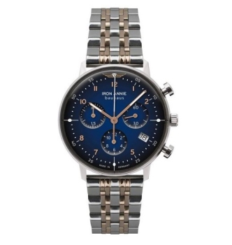IRON ANNIE 5089MB-3 Bauhaus Damen Uhr Edelstahl Gliederarmband