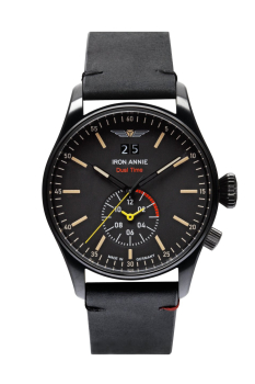 Iron Annie  5144-2 Herren Uhr Armbanduhr Quarz Edelstahl Leder