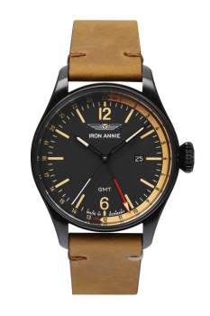 Iron Annie  5148-2 Herren Uhr Armbanduhr Quarz Edelstahl Leder