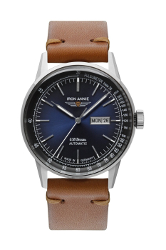 Iron Annie 5366-3 Uhr Herrenuhr Automatik Edelstahl Leder