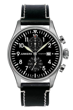 Junkers 6178-2 Cockpit Ju 52 Herren Uhr Leder Quarz