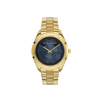 Adora AD8402 Damenuhr mit goldfarbenem Edelstahlgehäuse und Gliederarmband