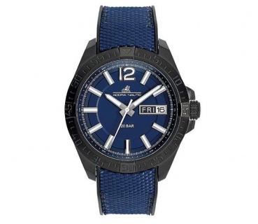 "Adora AN2186 Herrenuhr mit verschraubter Krone, Edelstahlgehäuse, Silikon-Nylon-Armband, Mineralglas und Quarzwerk – wasserdicht bis 20 Bar"