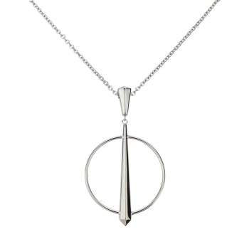 CEM 4-203088-001  ST-00008C Damen Collier Edelstahl silber mit Anhänger