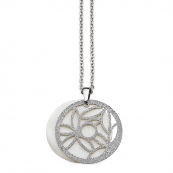 CEM 4-203124-001 ST-00043C Damen Halskette Collier mit Anhänger Edelstahl