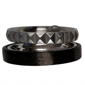 CEM ST9-141R/58 4-202913-001 Herren Ring Edelstahl Carbon Gr.58