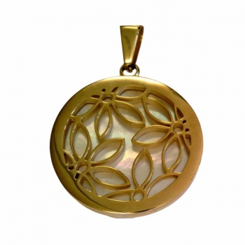 CEM ST9-174A 4-203024-001 Unisex Anhänger Edelstahl Gelb