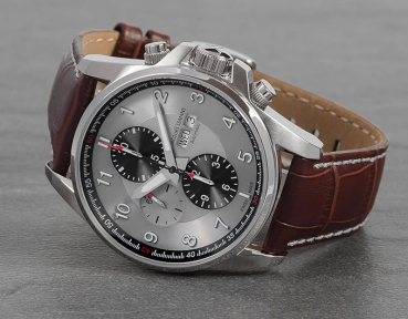 Preview: Jacques Lemans 1-1750B Uhr Herren Automatik  Edelstahl Leder ETA 7750