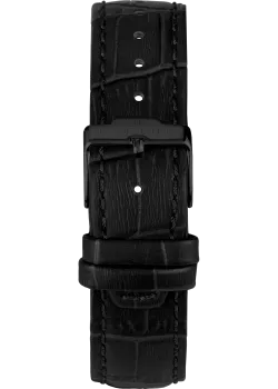 Preview: Jacques Lemans BVB-02 Uhr Herren Edelstahl Leder schwarz Quarz