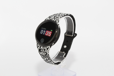 Atlanta by Paragon FitBand 9722/7 9722/17 Smartwatch Gesundheitsuhr schwarz-weiß oder pink-schwarz mit 2. Armband schwarz für Kinder oder Senioren