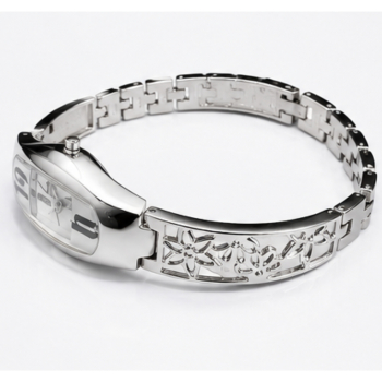 Preview: Q&Q by Citizen Damen Armbanduhr F167 204Y Edelstahl Quarz Strass Uhr elegant