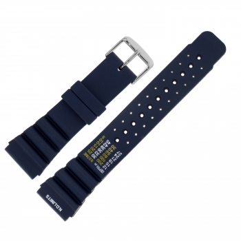 Preview: Uhrenarmband Silikon S002 blau 22mm