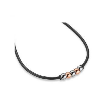 CEM ST8-066 Ledercollier Damen Edelstahl 43,5cm