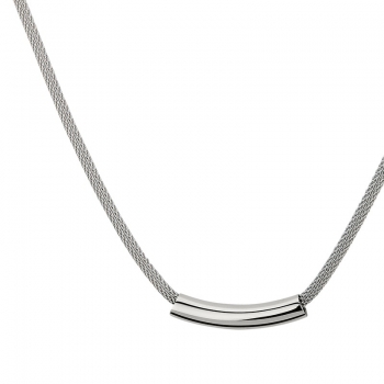 CEM ST9-068C Edelstahl Halskette Kette Damencollier 42+6cm