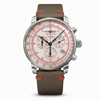 Zeppelin 8680-2 Herrenuhr Quarz Chronograph mit Lederarmband