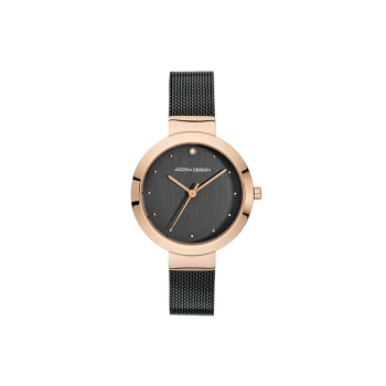 ADORA AD8513 Damenuhr aus Edelstahl in schwarz und rosegold mit Quarzwerk – elegante Armbanduhr für Damen