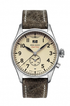 Iron Annie 5140-5 Flight Controll Quarz Dual Time Herrenuhr 42mm