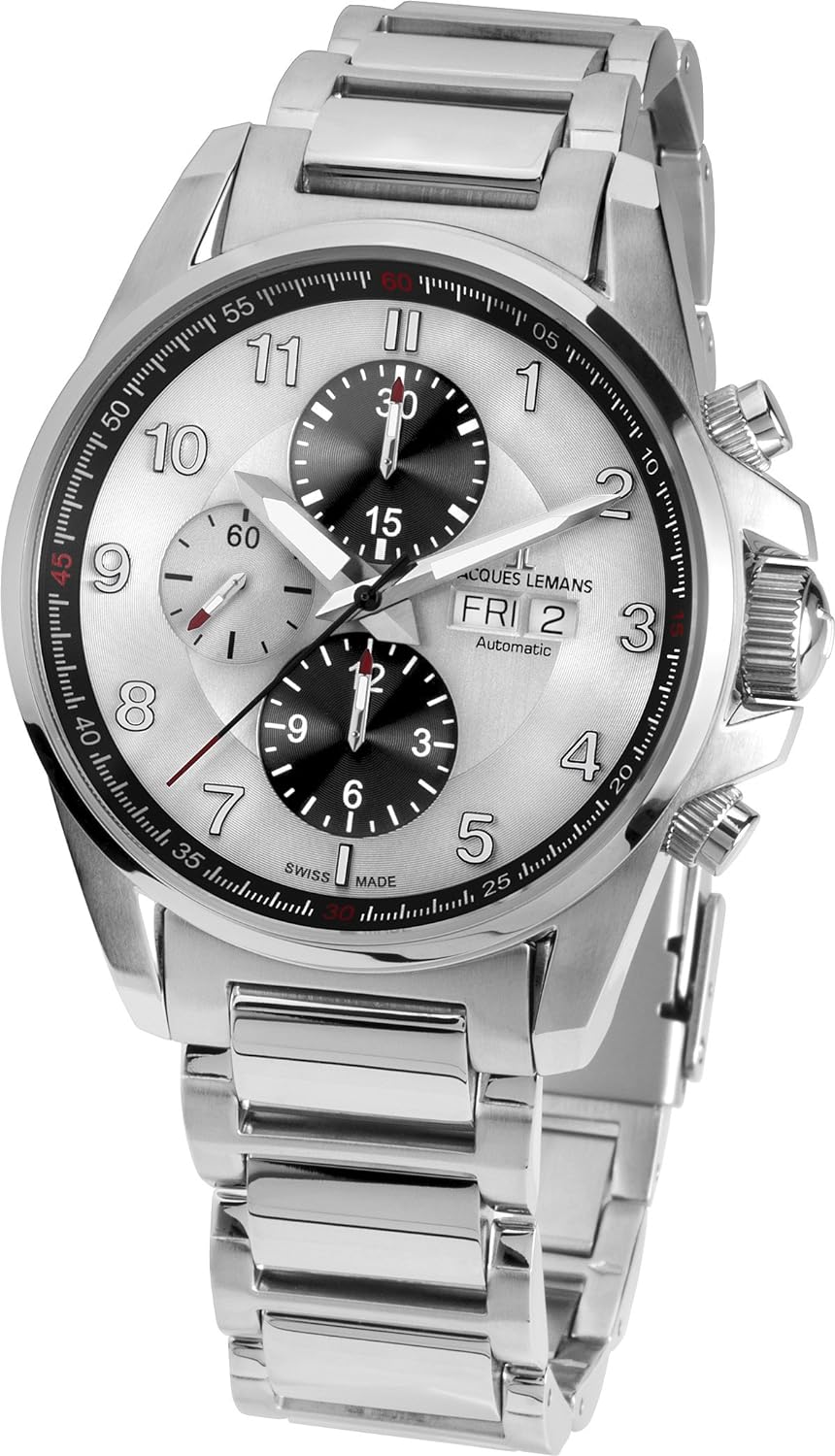 Swiss Valjoux 7750 Uhren Jacques Lemans Chrono Liverpool ETA