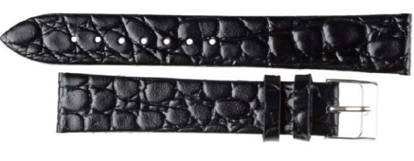 Uhrenarmband 108 10mm schwarz Echt Leder