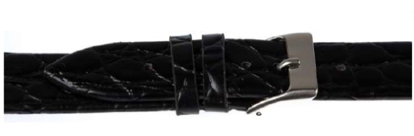 Uhrenarmband 108 10mm schwarz Echt Leder
