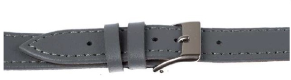 Uhrenarmband 116 14mm grau Echt Leder