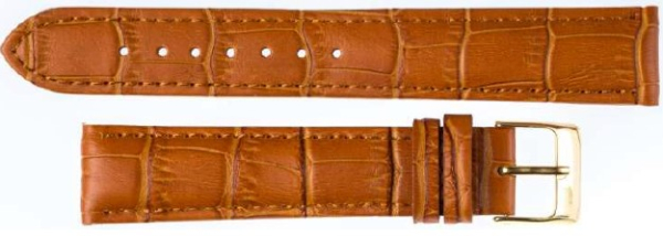 Uhrenarmband 203 20mm braun Echt Leder