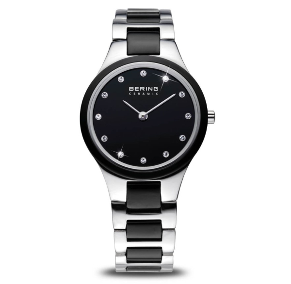BERING 32327-742 Damen Uhr Keramik Edelstahl Saphirglas