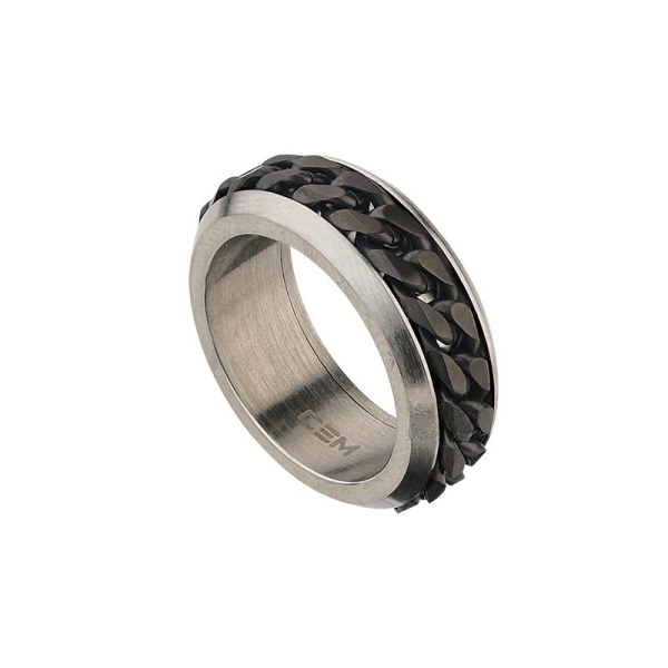 CEM 4-203260-001 ST-00114R Edelstahl Herrenring Größe 64