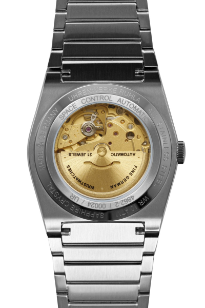 Ruhla 4862M2 Herrenuhr Automatik mit Datum und integriertem Metallarmband
