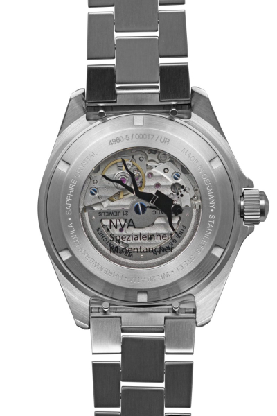 Ruhla 4960M-5 Herrenuhr Automatik mit 60h Gangreserve und Metallarmband