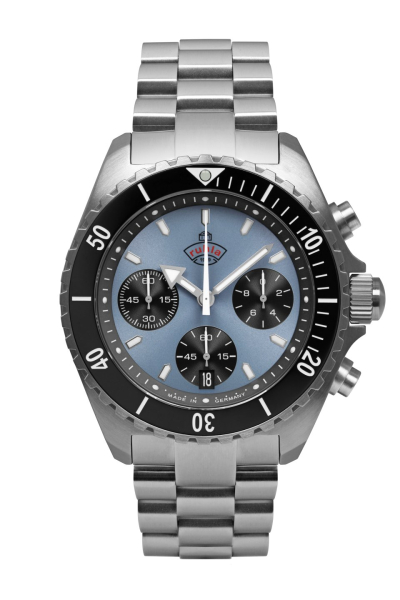 Ruhla 4970M-5 Herrenuhr Quarz Chronograph mit Metallarmband