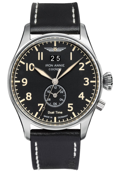 Iron Annie Flight Control 5140-2 Dual Time Herren Armbanduhr