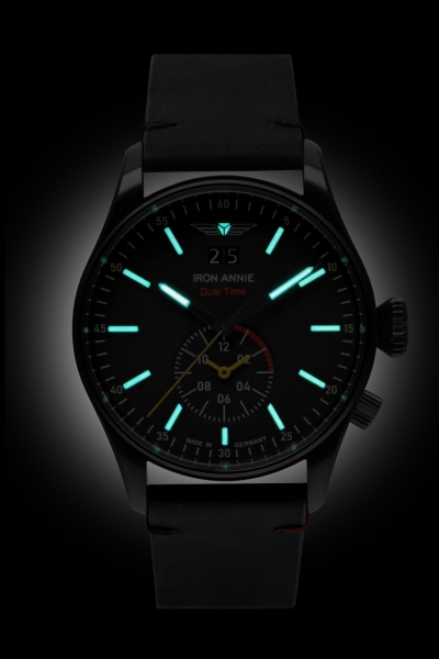 Iron Annie  5144-2 Herren Uhr Armbanduhr Quarz Edelstahl Leder