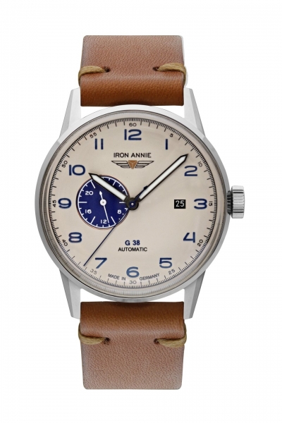 Iron Annie 5368-5 Uhr Herrenuhr Automatik Edelstahl Leder