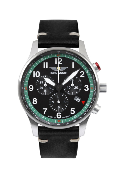 Iron Annie 5688-4 Uhr Herrenuhr Quarz Edelstahl Leder