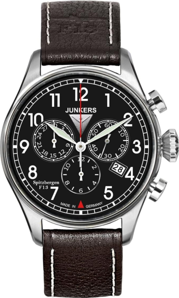 Junkers Spitzbergen F13 6186-2 Herrenuhr Chronograph