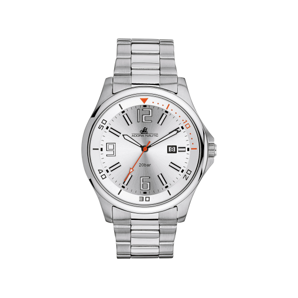 Adora Nautic AN2304 Herren Quarzuhr mit Edelstahlgehäuse, Mineralglas und 20 Bar Wasserdichtigkeit – perfekt für Sport und Abenteuer.
