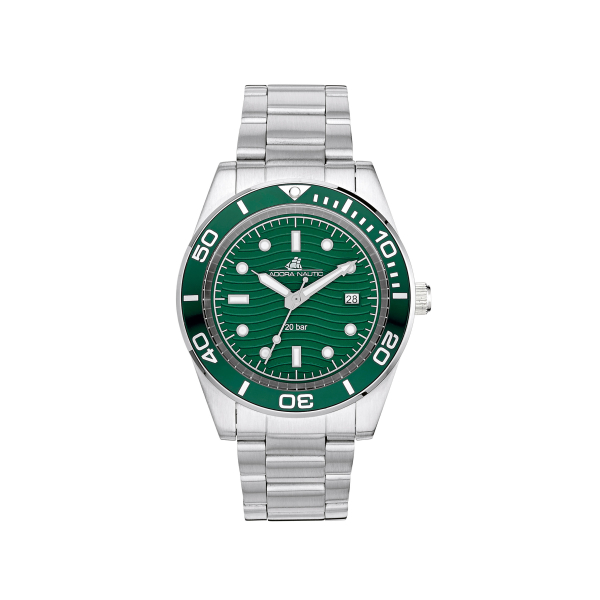 Adora Nautic AN2345 Herrenuhr mit Edelstahlgehäuse, Mineralglas und 20 Bar Wasserdichtigkeit