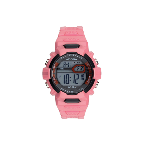 Adora AL3538 Kinder-Digitaluhr mit Kunststoffgehäuse, 5 Bar wasserdicht, Alarm und Beleuchtung